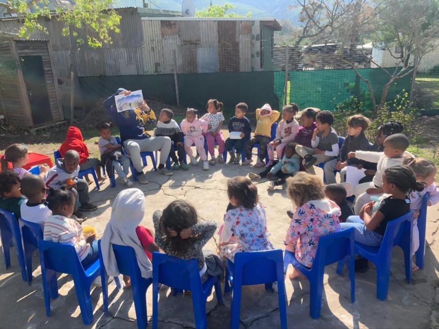Story circle outdoors